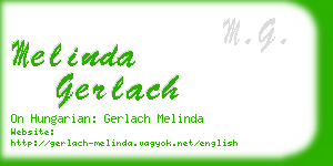 melinda gerlach business card